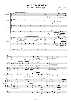 Veni o sapientia - Choir SATB and organ