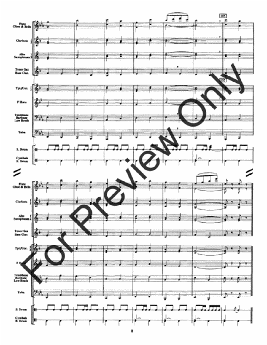 Pride Of The Band Brigade (Score) Concert Band scores gallery preview page 11