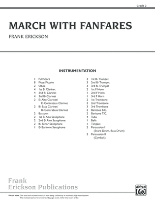 March with Fanfares: Score