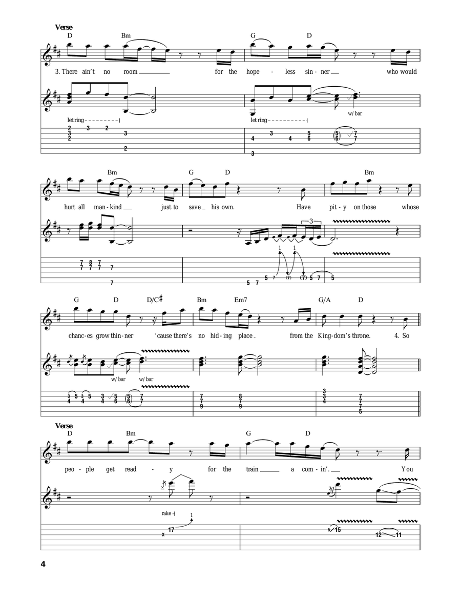 People Get Ready Electric Guitar scores gallery preview page 4