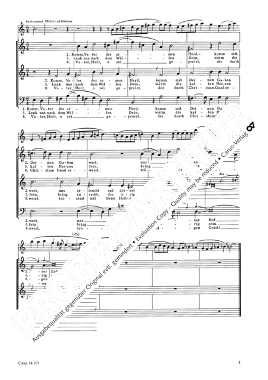 Muller-Olm: Heiliger Geist; Peter: Komm, o komm Score scores gallery preview page 2