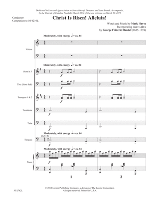 Book cover for Christ Is Risen! Alleluia! - Brass and Timpani Score and Parts