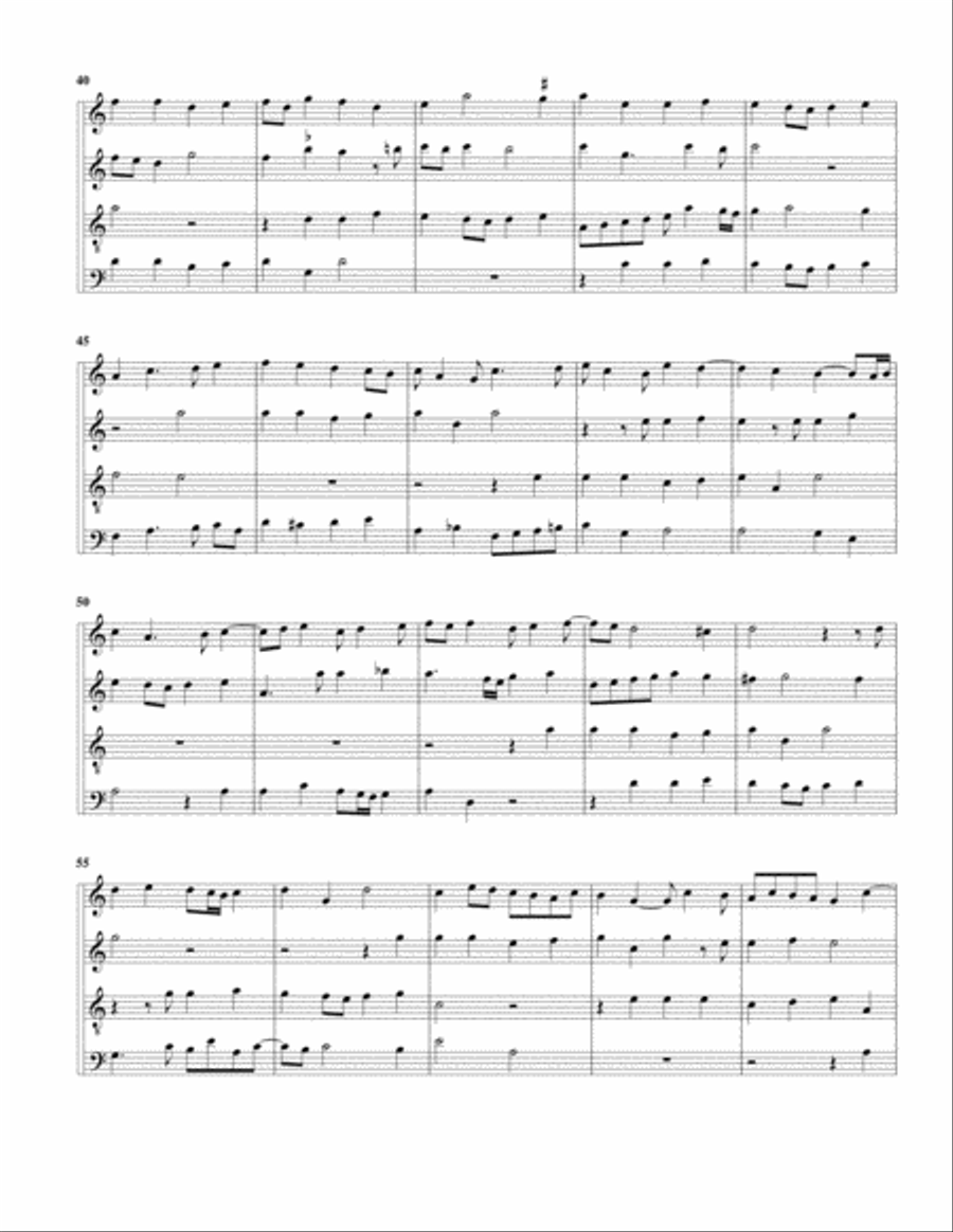 Ricercar del 9 tono (arrangement for 4 recorders) Recorder scores gallery preview page 3