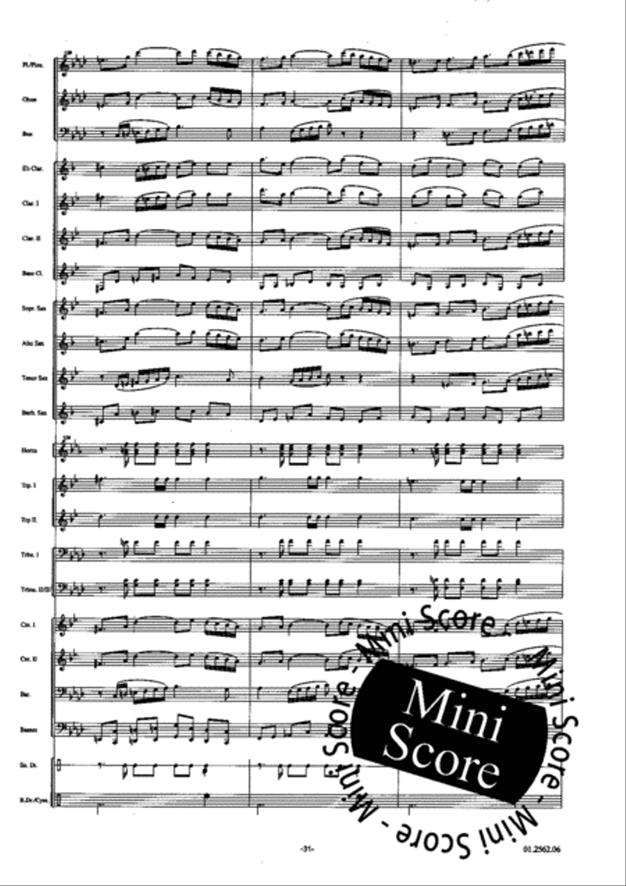 Omaggio a S.E.M. Omaggio a S.E.M. Concert Band scores gallery preview page 33