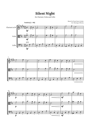 Silent Night (Clarinet, Viola and Cello) - Beginner Level