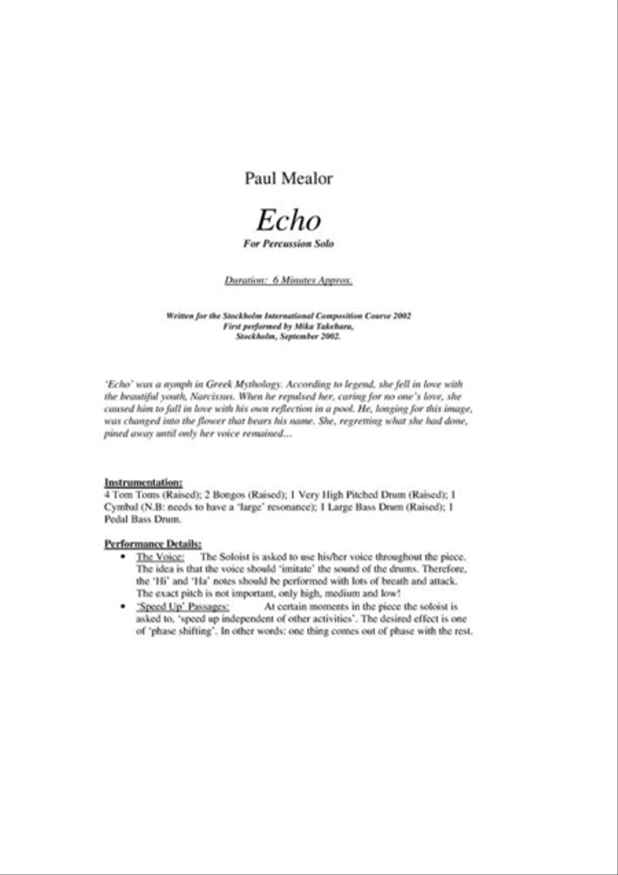 Echo Percussion scores gallery preview page 2