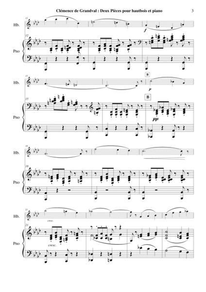 Deux Pièces: Lamento et Scherzetto for oboe and piano