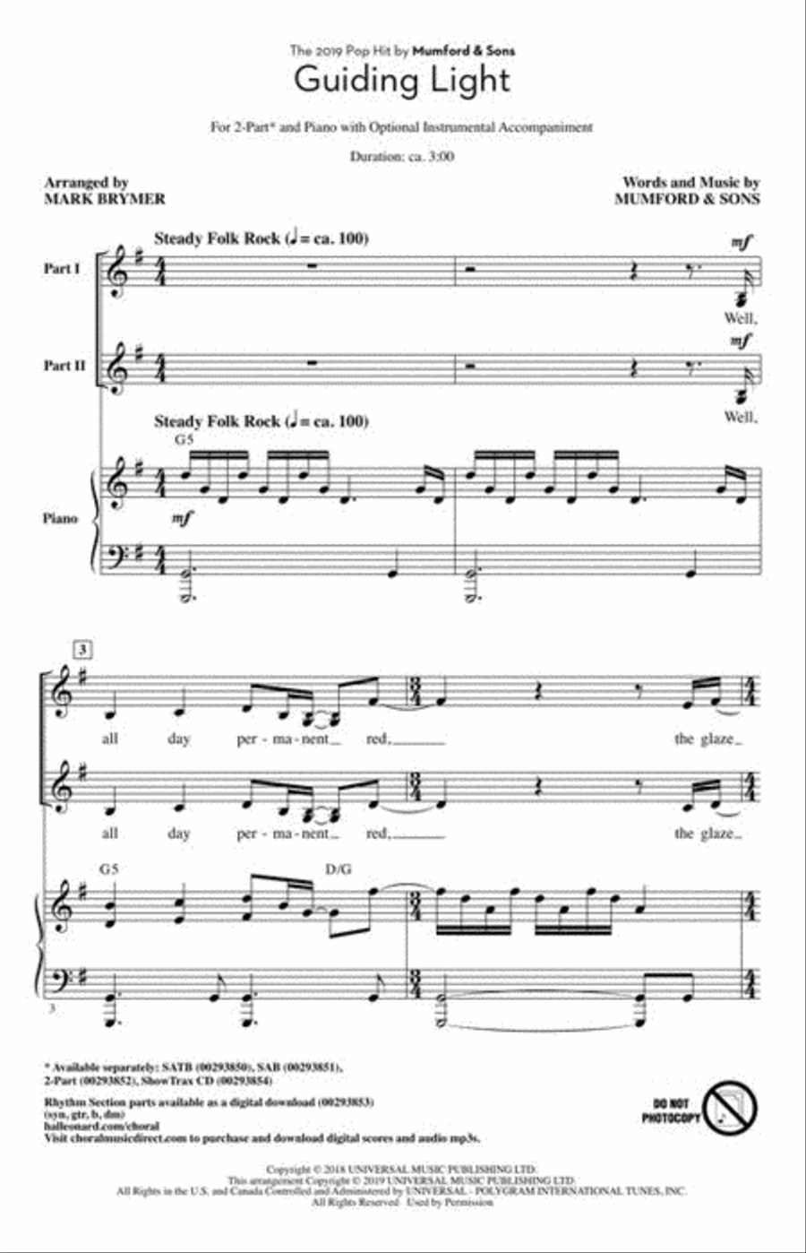 Guiding Light 2-Part scores gallery preview page 3