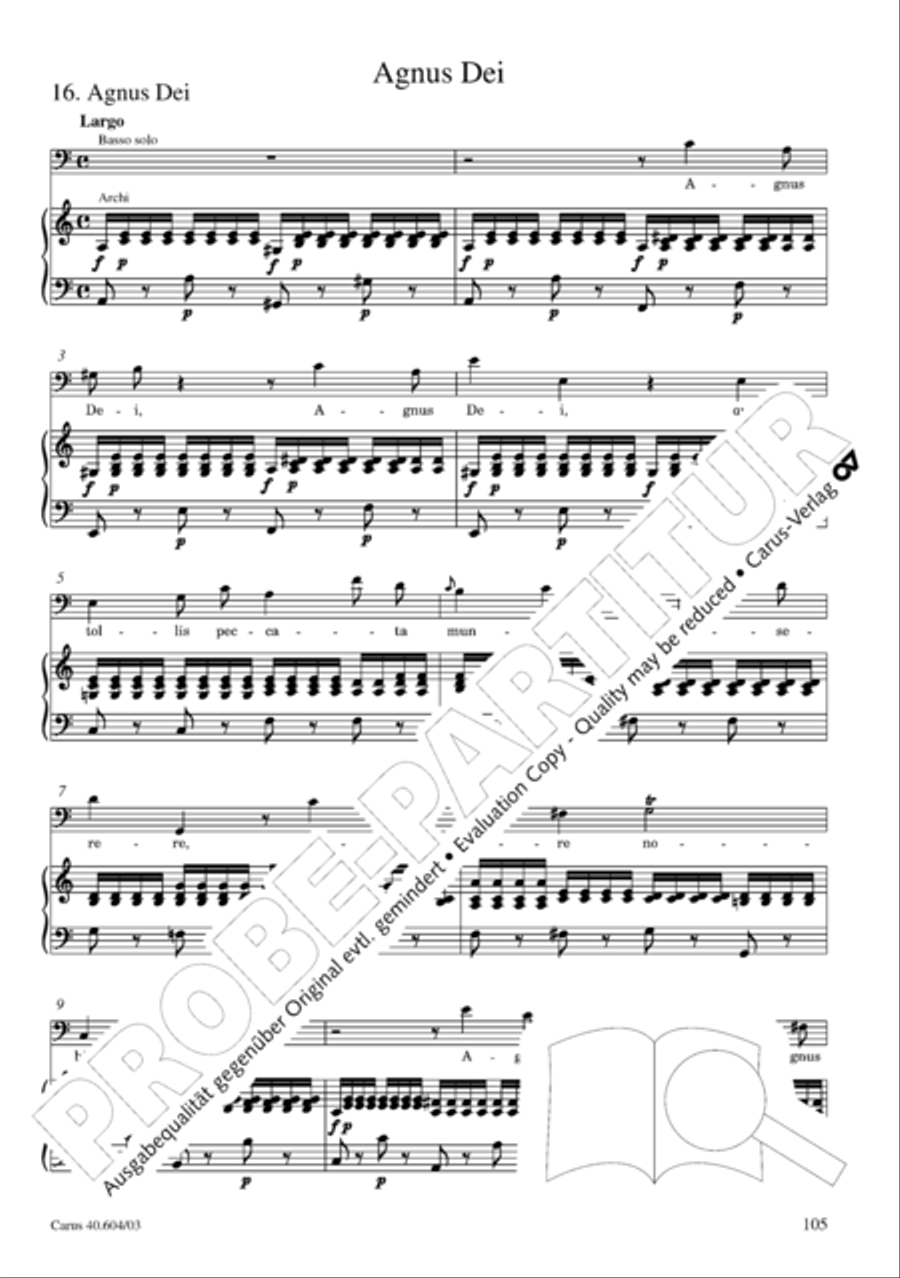 Grosse Mariazeller Messe in C 4-Part scores gallery preview page 114