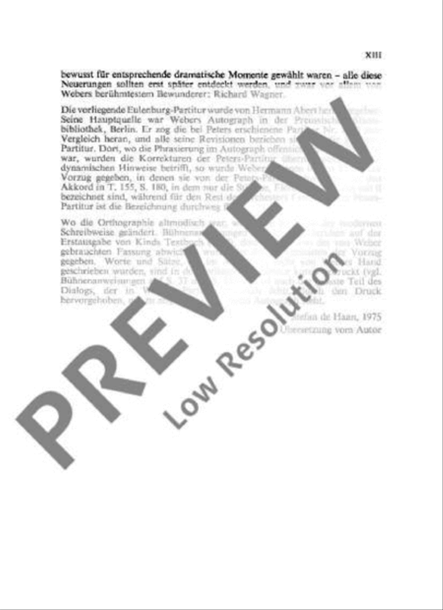 Der Freischütz Choir scores gallery preview page 14