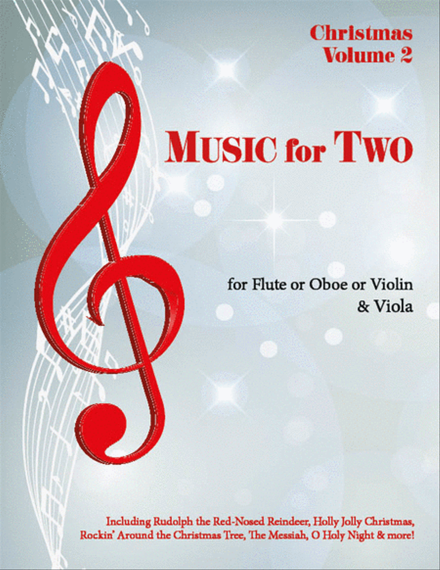Music for Two, Christmas Volume 2 - Flute/Oboe/Violin and Viola Flute scores gallery preview page 1