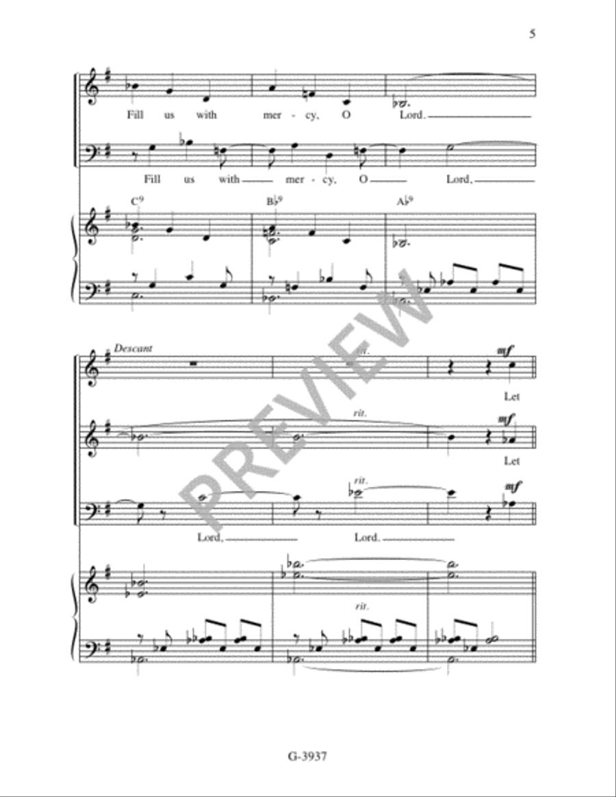 Let Justice Roll Down 4-Part scores gallery preview page 6