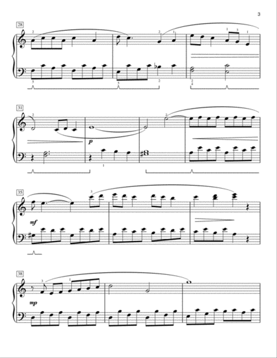 You've Got A Friend [Classical version] (arr. Phillip Keveren) Easy Piano scores gallery preview page 3