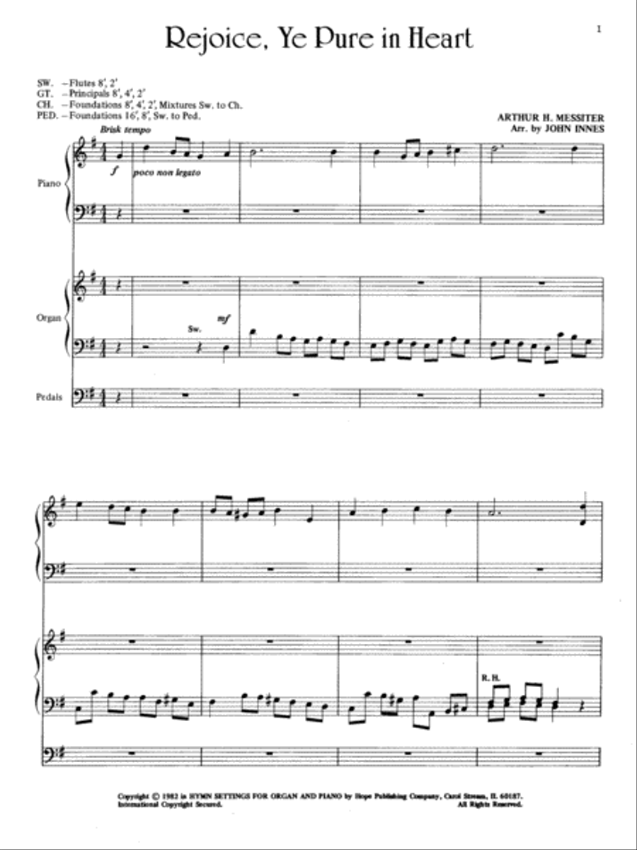 Hymn Settings for Organ and Piano Organ scores gallery preview page 2