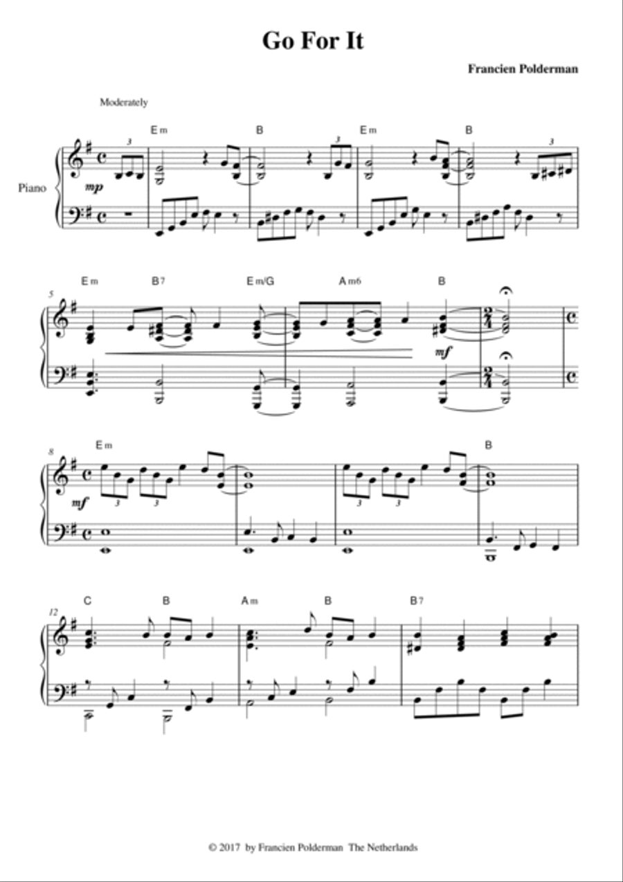Go For It - Piano Solo Go For It - Piano Solo Piano Solo scores gallery preview page 2
