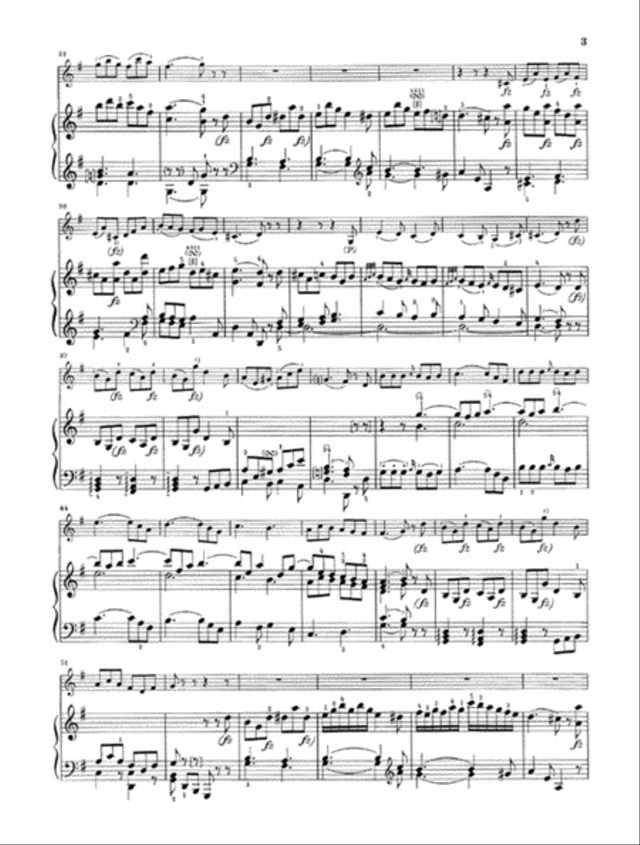Sonata for Piano and Violin in G Major Hob. XV:32 Violin Solo scores gallery preview page 4