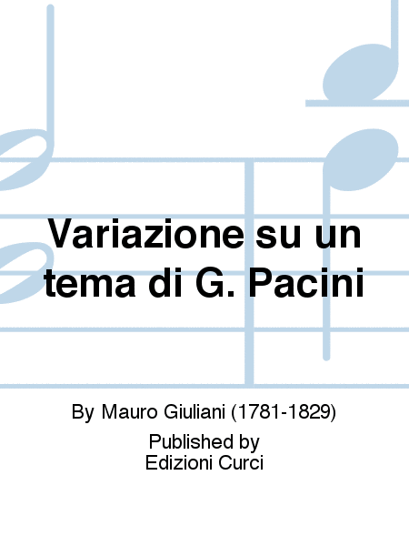 Variazione su un tema di G. Pacini