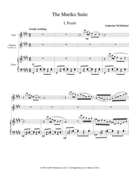 Mariko Suite for Flute, Soprano and Piano