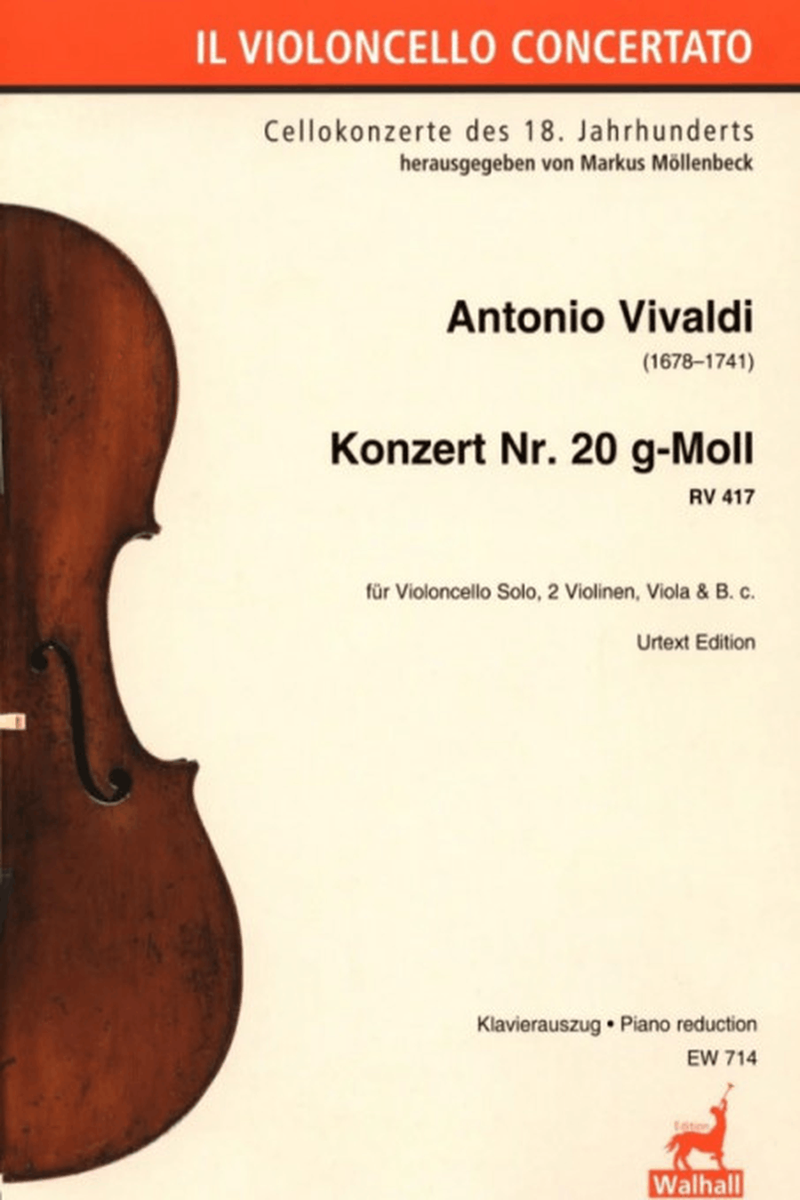 Konzert Nr. 20 g-Moll RV 417 RV 417 Piano Accompaniment scores gallery preview page 1