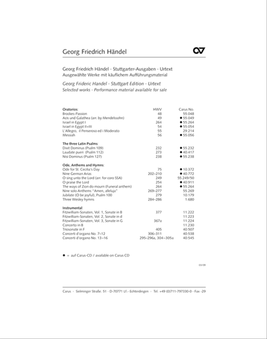 Israel in Egypt - Part I 4-Part scores gallery preview page 95