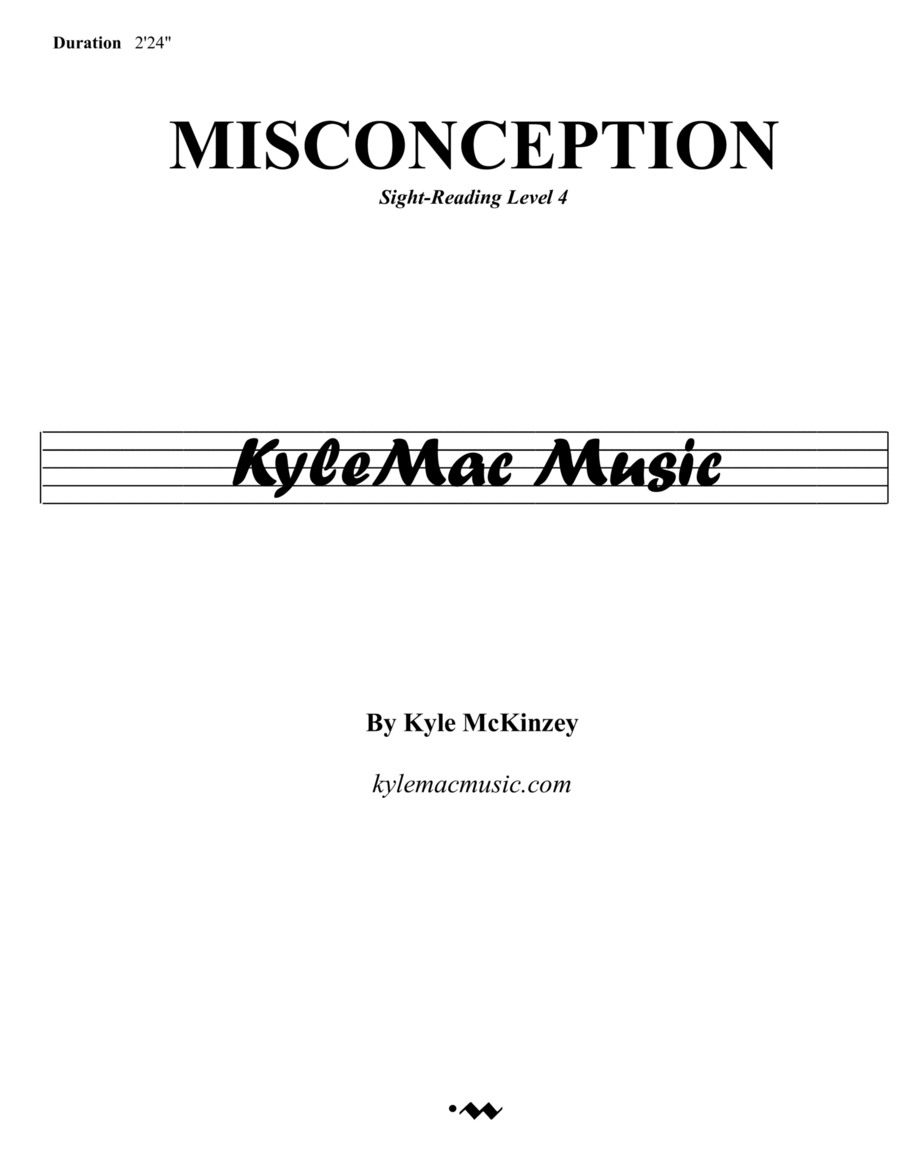 Misconception Concert Band scores gallery preview page 1