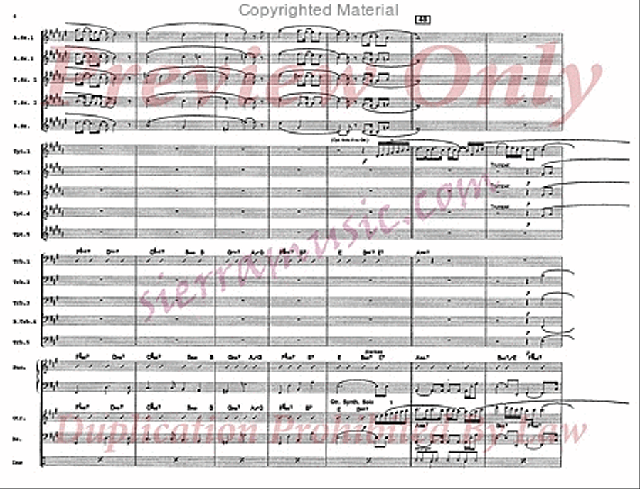 Dream of the Return Big Band scores gallery preview page 7
