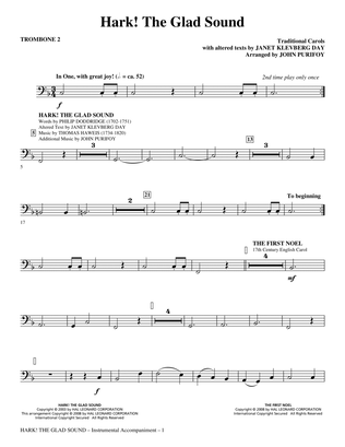 Hark! The Glad Sound (Medley) - Trombone 2