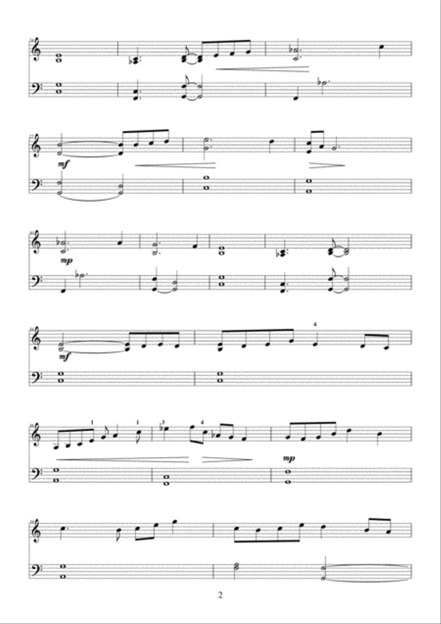 Tranquility Piano Solo scores gallery preview page 3