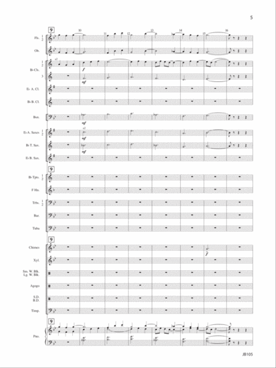 Chorale and Exultation Concert Band scores gallery preview page 4
