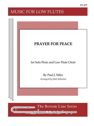 Book cover for Prayer for Peace for Flute Choir