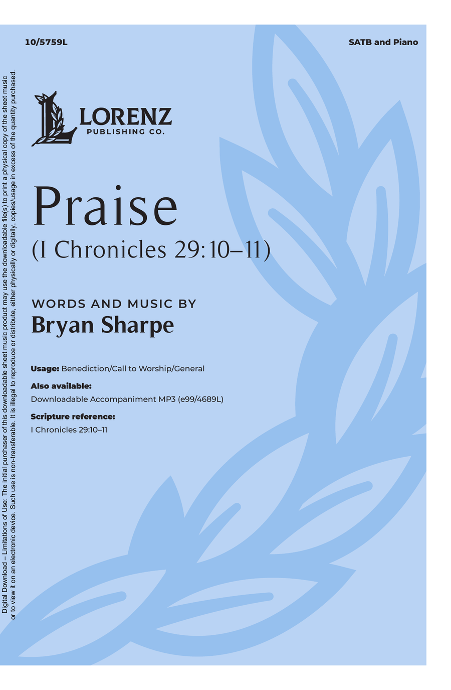 Praise (I Chronicles 29:10–11)