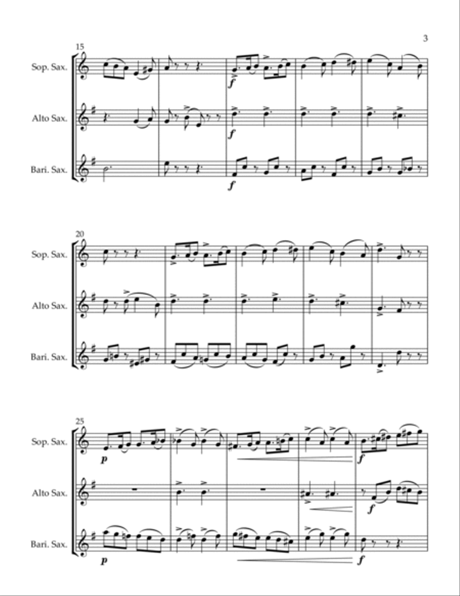 Canzonetta Woodwind Trio scores gallery preview page 3