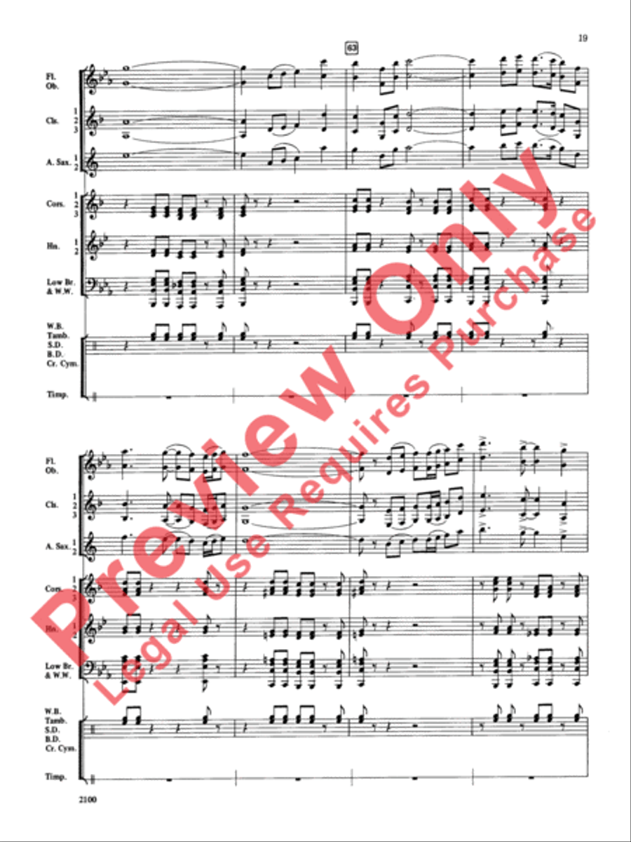 Northwest Suite Concert Band scores gallery preview page 20