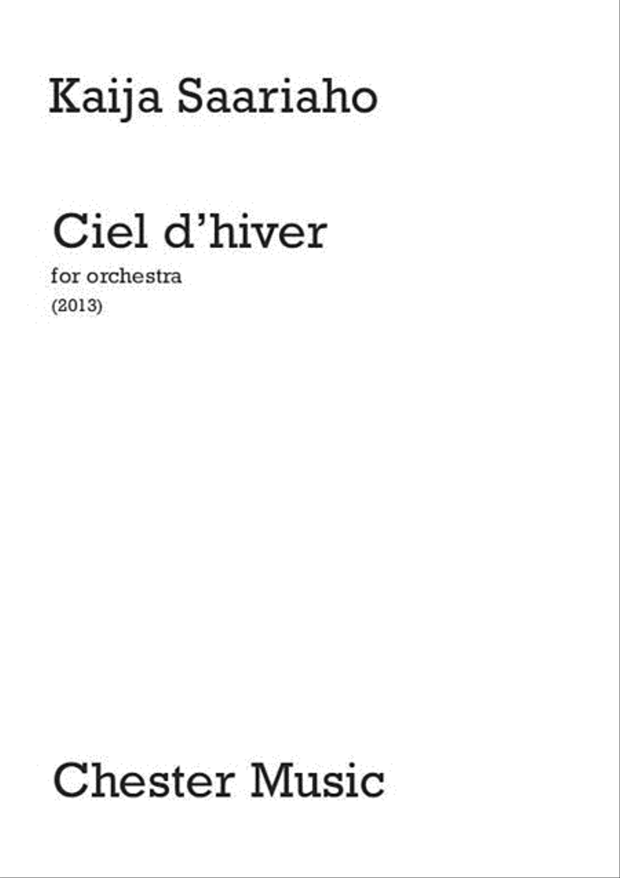 Ciel d'Hiver Orchestra scores gallery preview page 1