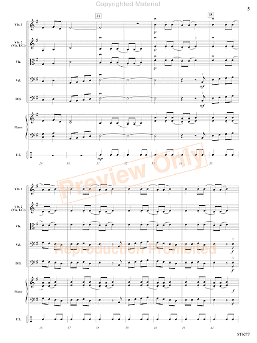 The Huron Carol The Huron Carol String Orchestra scores gallery preview page 6