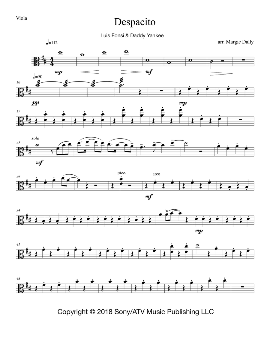Despacito Despacito String Quartet scores gallery preview page 6