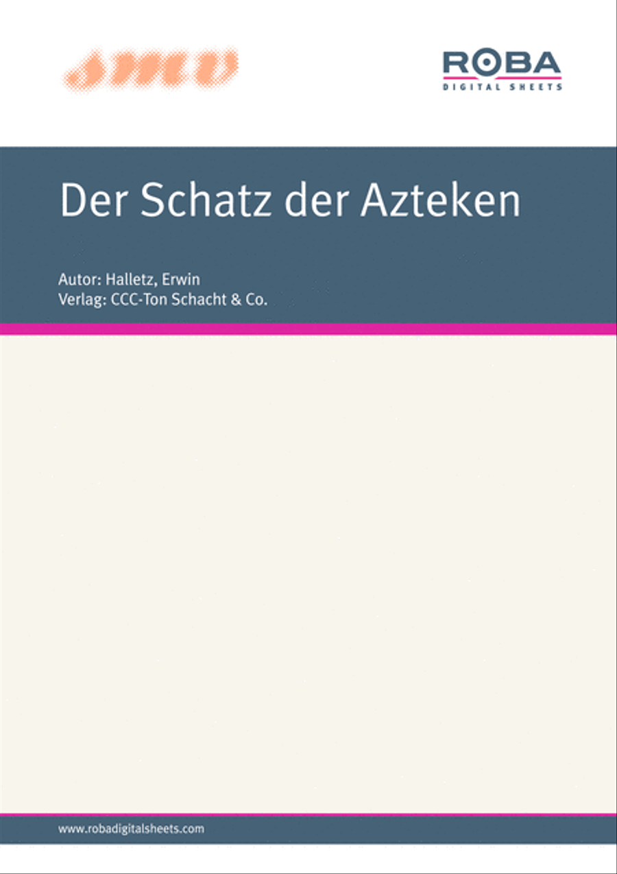 Der Schatz der Azteken Piano Solo scores gallery preview page 1