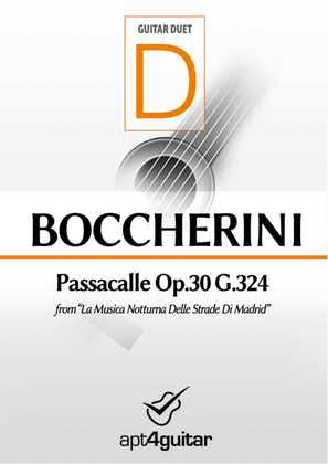 Book cover for Passacalle Op.30 G.324