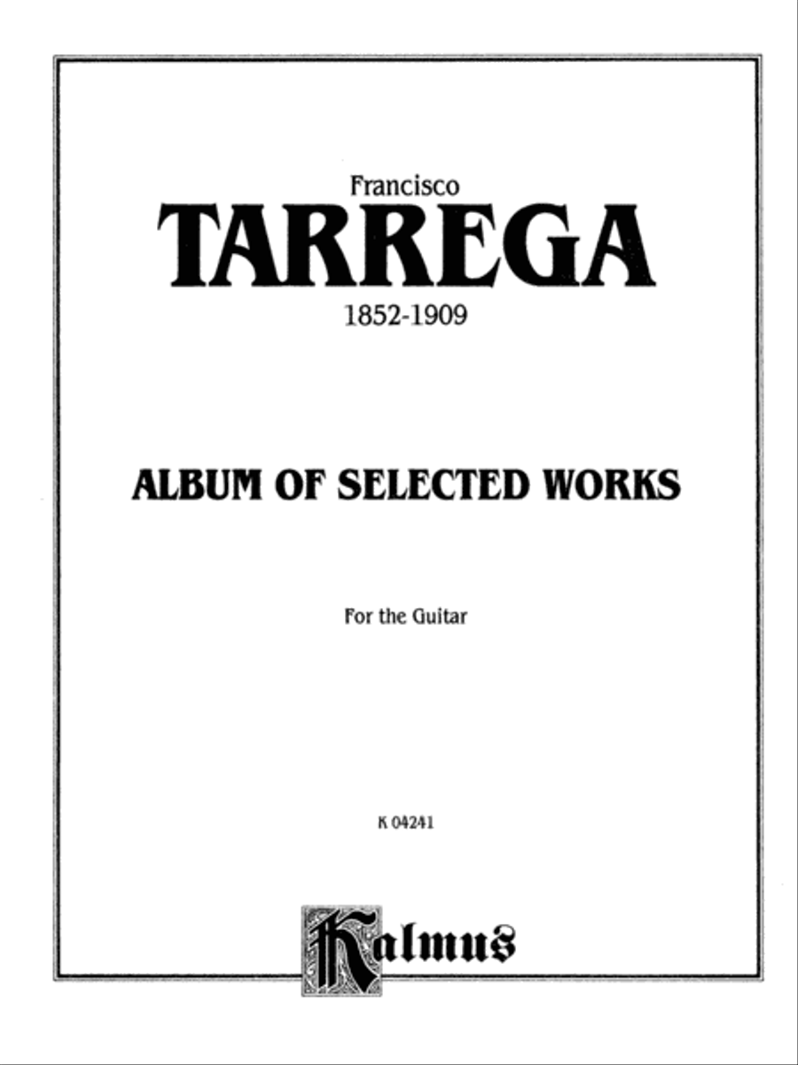Album of Selected Works Album of Selected Works Classical Guitar scores gallery preview page 2