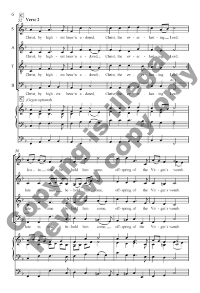 Hark! The Herald Angels Sing (Organ/Choral Score) image number null