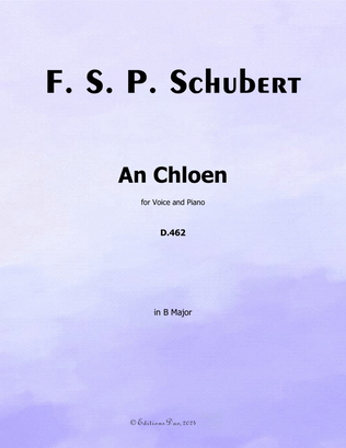 An Chloen, by Schubert, in B Major