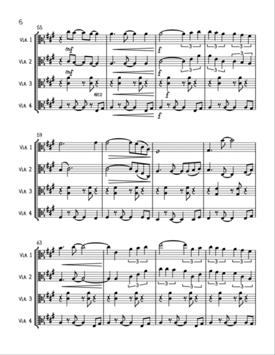 Stand By Me Stand By Me String Quartet scores gallery preview page 6