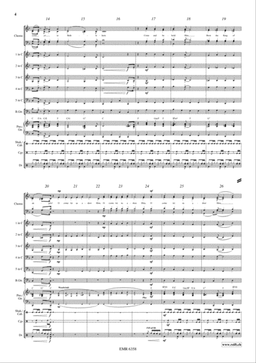 Adeste Fideles 4-Part scores gallery preview page 5