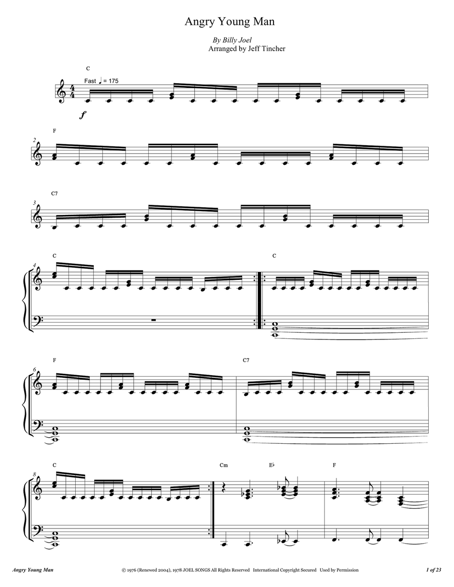 Angry Young Man Voice scores gallery preview page 2