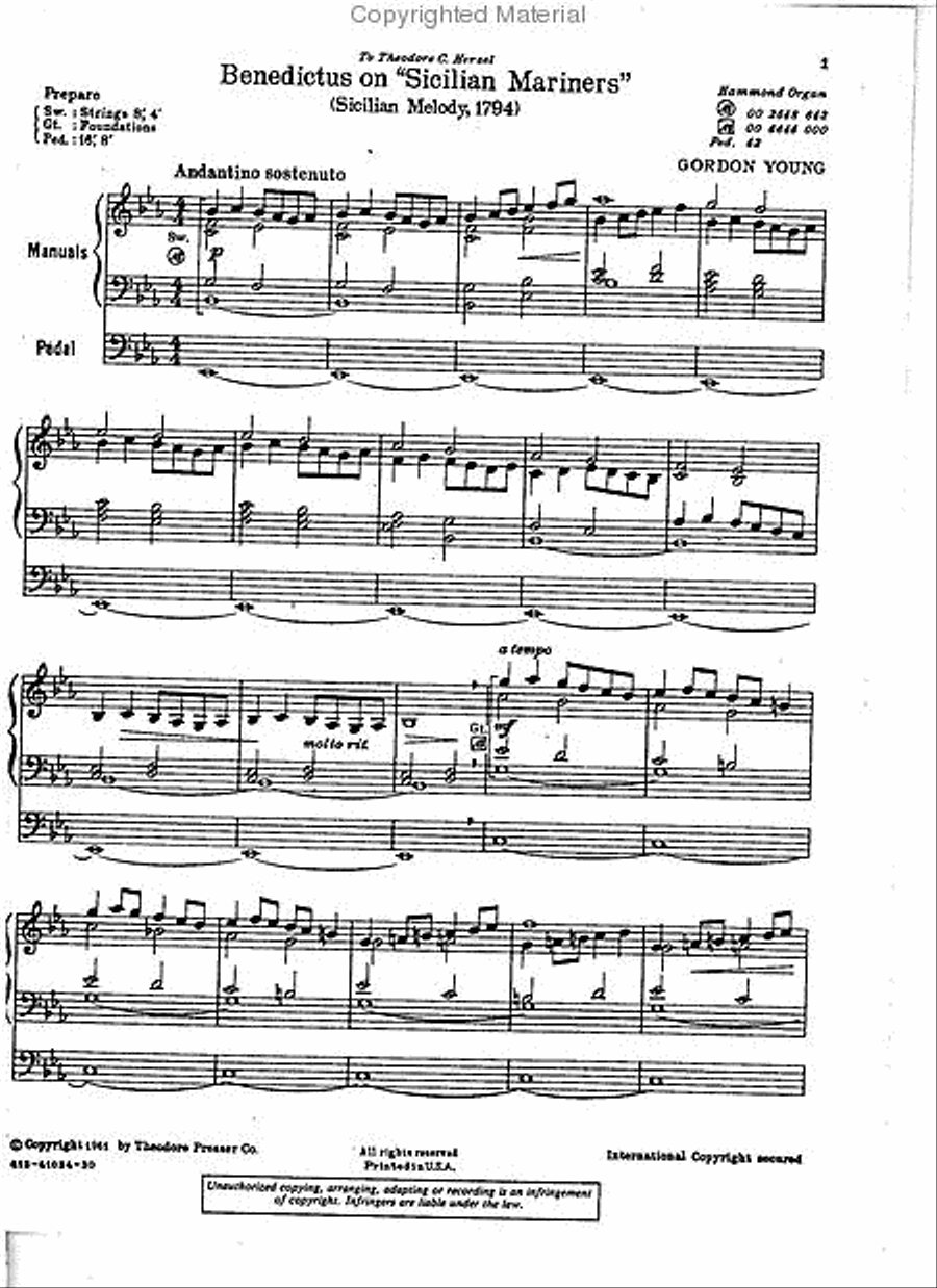 Eight Organ Voluntaries Chamber Music scores gallery preview page 2