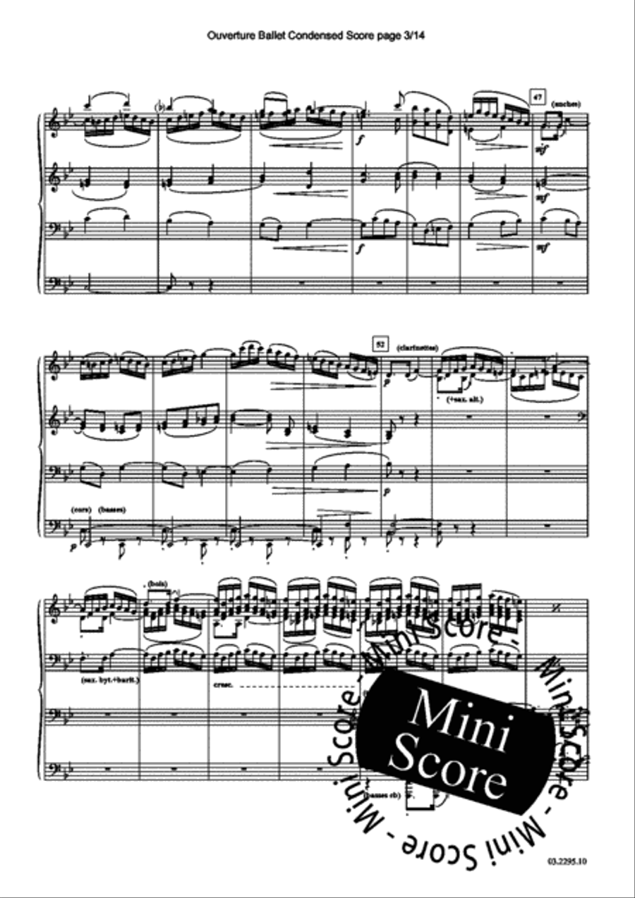Ouverture de Ballet Fanfare Band scores gallery preview page 41
