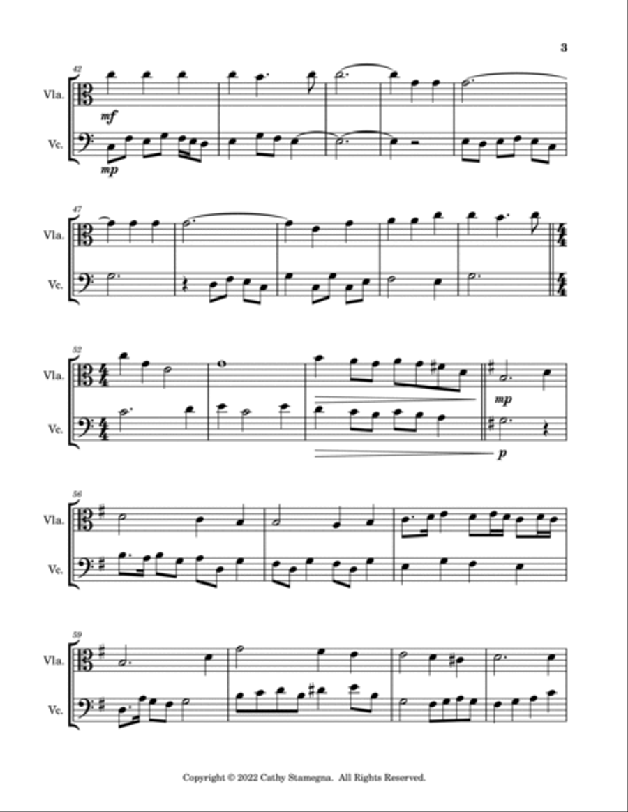 It Is Well With My Soul (Viola/Violoncello Duet) String Duet scores gallery preview page 4