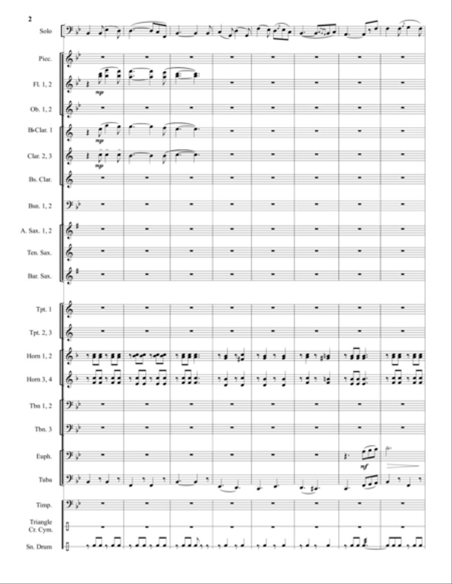 Carnival of Venice Concert Band scores gallery preview page 2