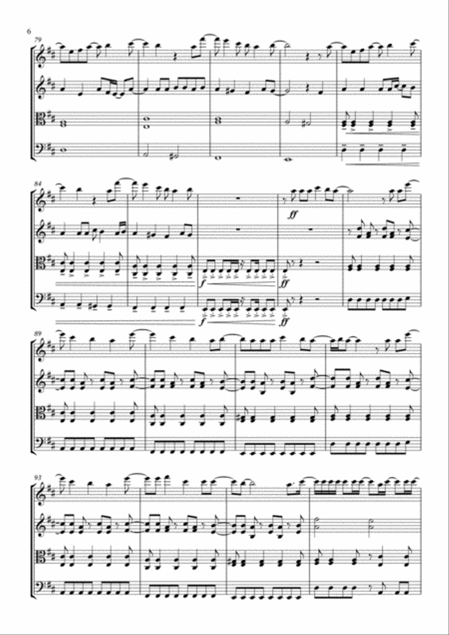 Pompeii String Quartet scores gallery preview page 6