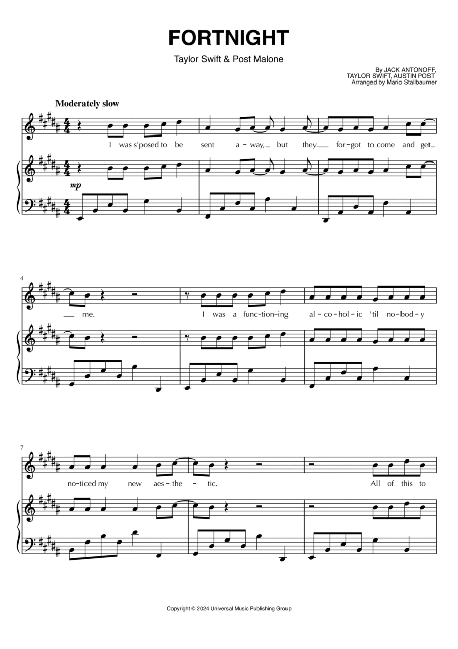 Fortnight Voice scores gallery preview page 1